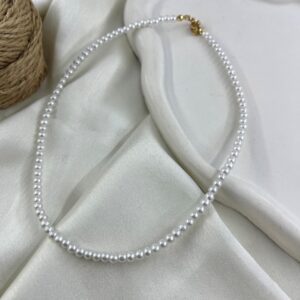 گردنبند زنانه مهره ای تابستانی مدل مروارید کد N5260