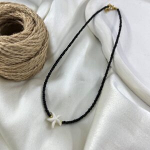 گردنبند زنانه مهره ای تابستانی مدل ستاره کد N5251