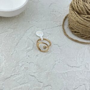 انگشتر زنانه ژوپینگ مدل نگین دار کد R51747