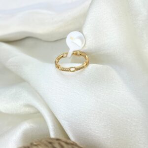 انگشتر زنانه ژوپینگ مدل جواهری کد R51852