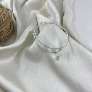 بنگل زنانه مینیمال مدل ستاره کد B5511