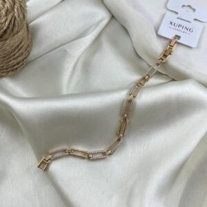 دستبند زنانه ژوپینگ مدل مستطیل جواهری کد B5542