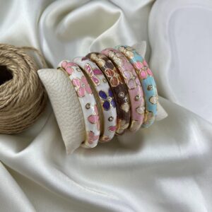 بنگل زنانه مدل میناکاری کد B5513