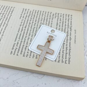 پلاک گردنبند زنانه صلیب ژوپینگ کد N4640