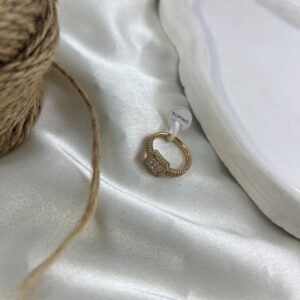 انگشتر زنانه ژوپینگ مدل نگین جواهری کد R51844