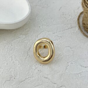 انگشتر زنانه مینیمال مدل دایره اینه ای کد R51748
